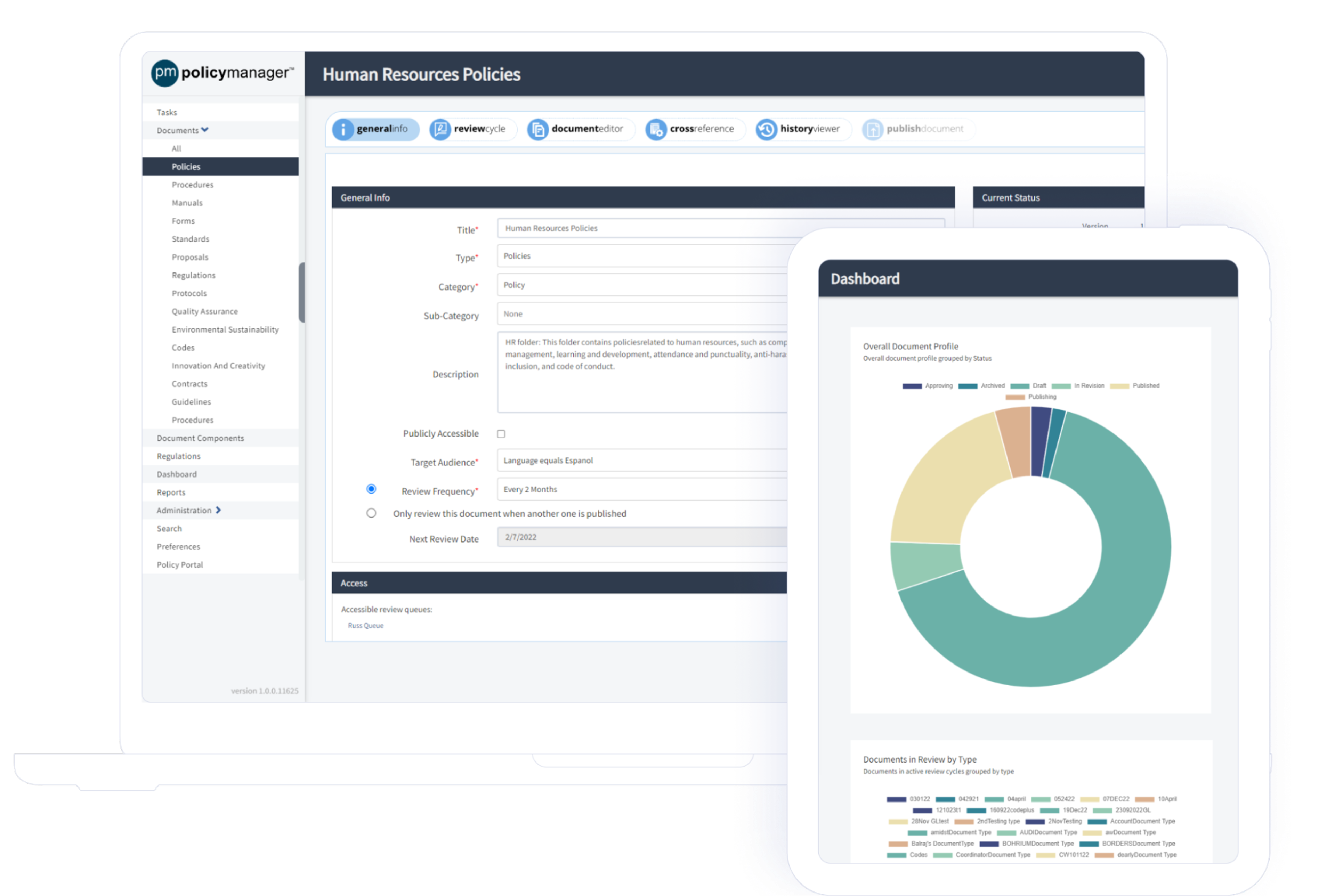 Diligent's Policy Manager, which supports regulatory change management processes