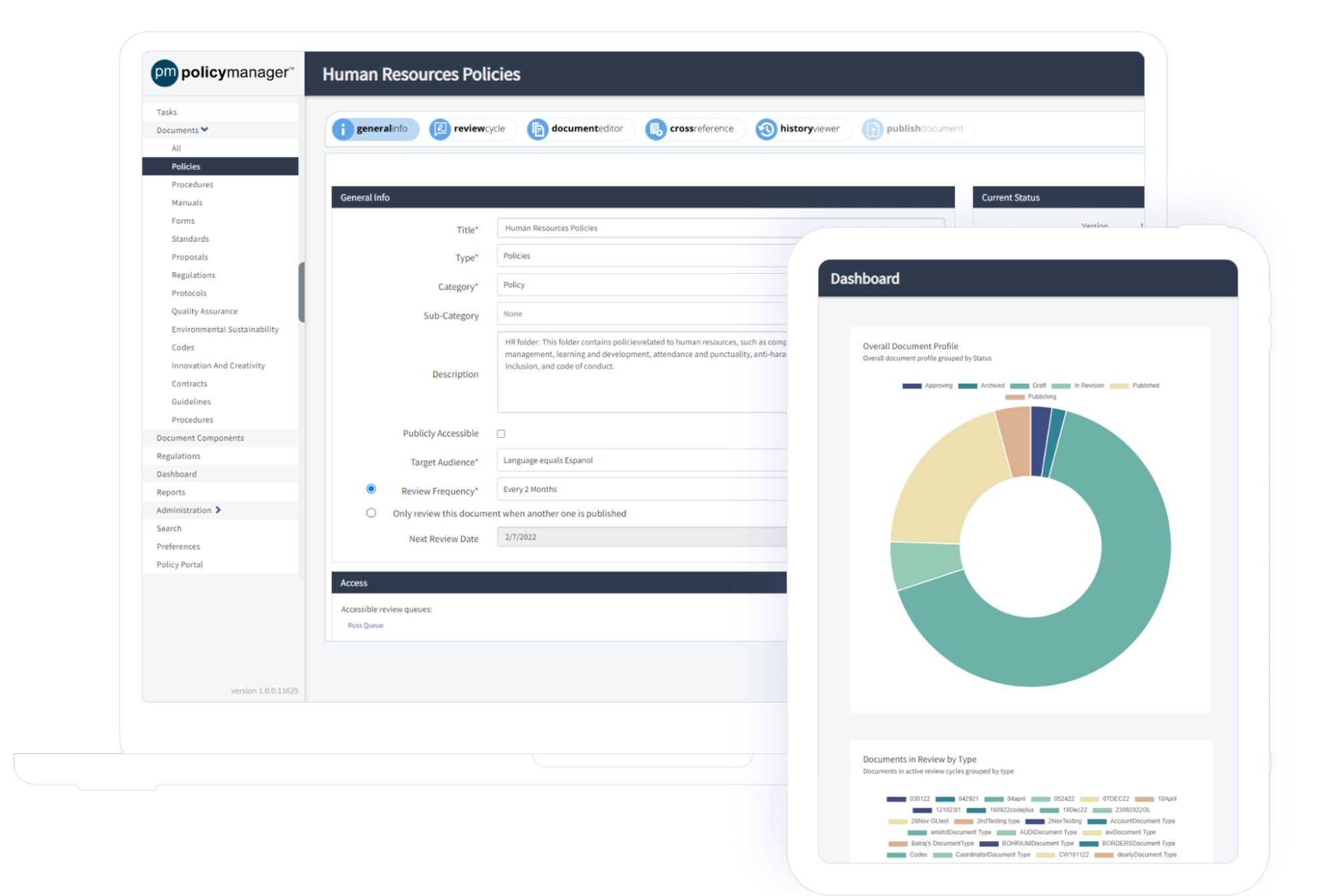 Diligent's Policy Manager, which supports regulatory change management processes