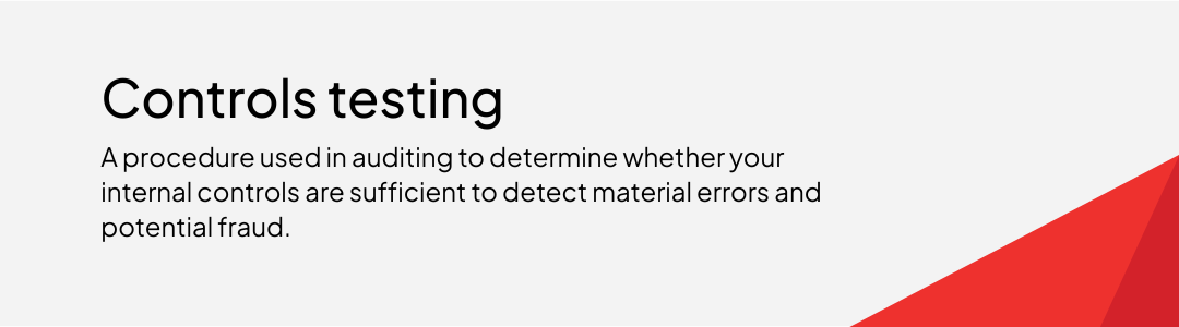 Controls Testing defination