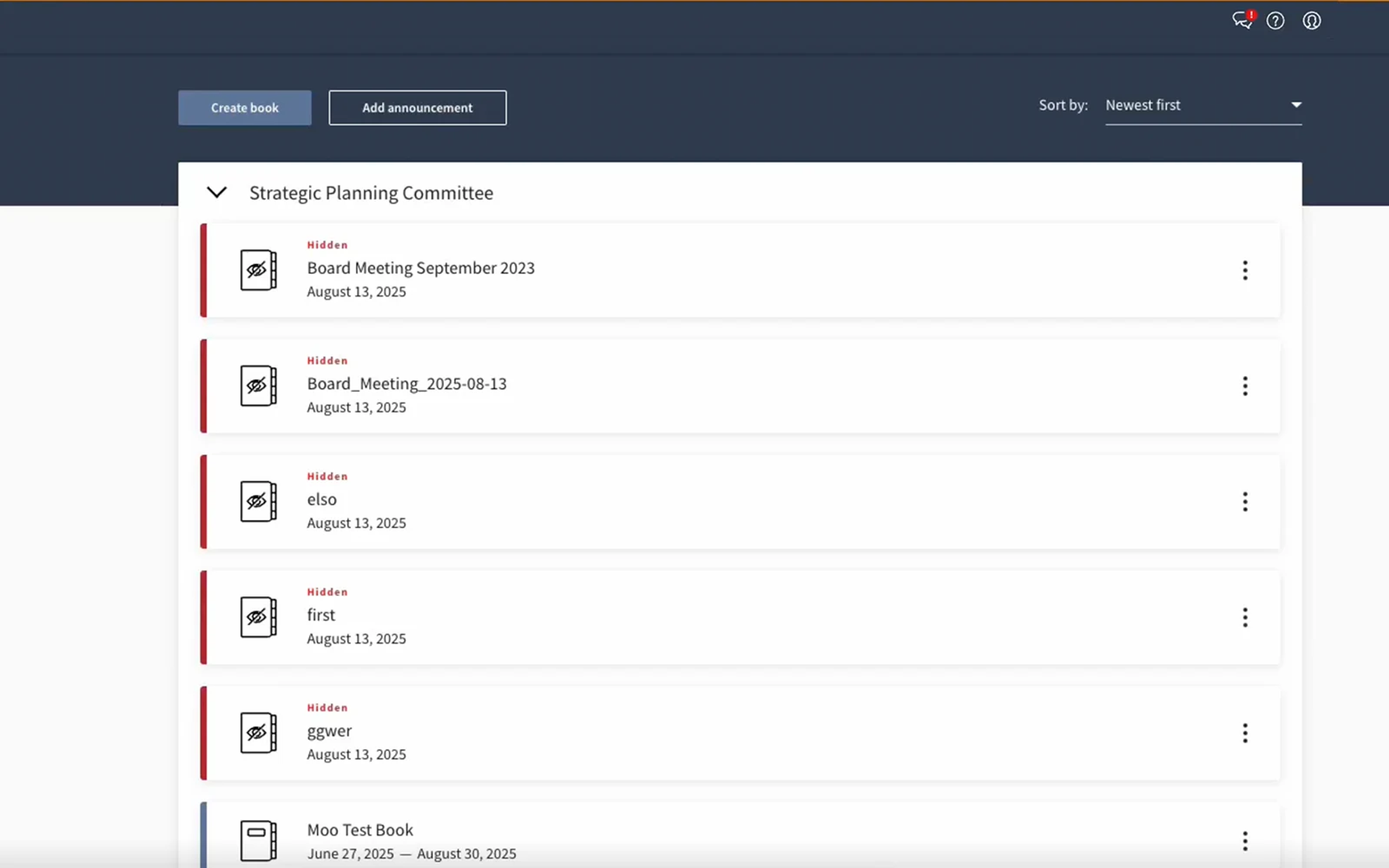 Creation of a board book on Diligent, which is helping for facilitating the board's role in GRC