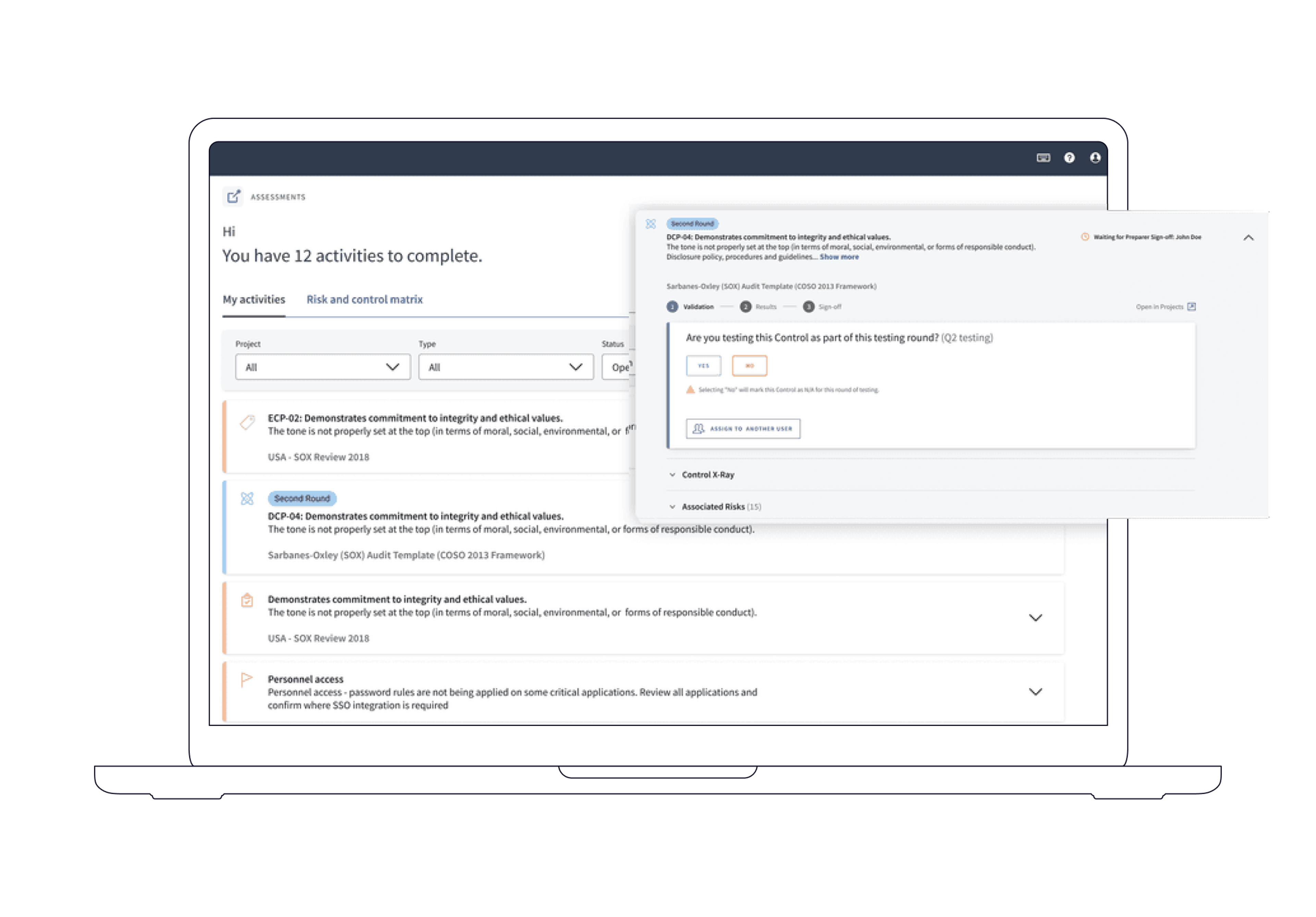 Internal management software