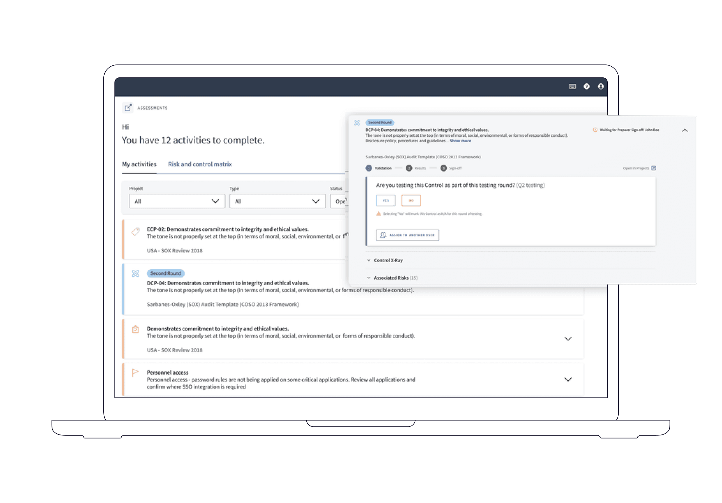 Internal management software
