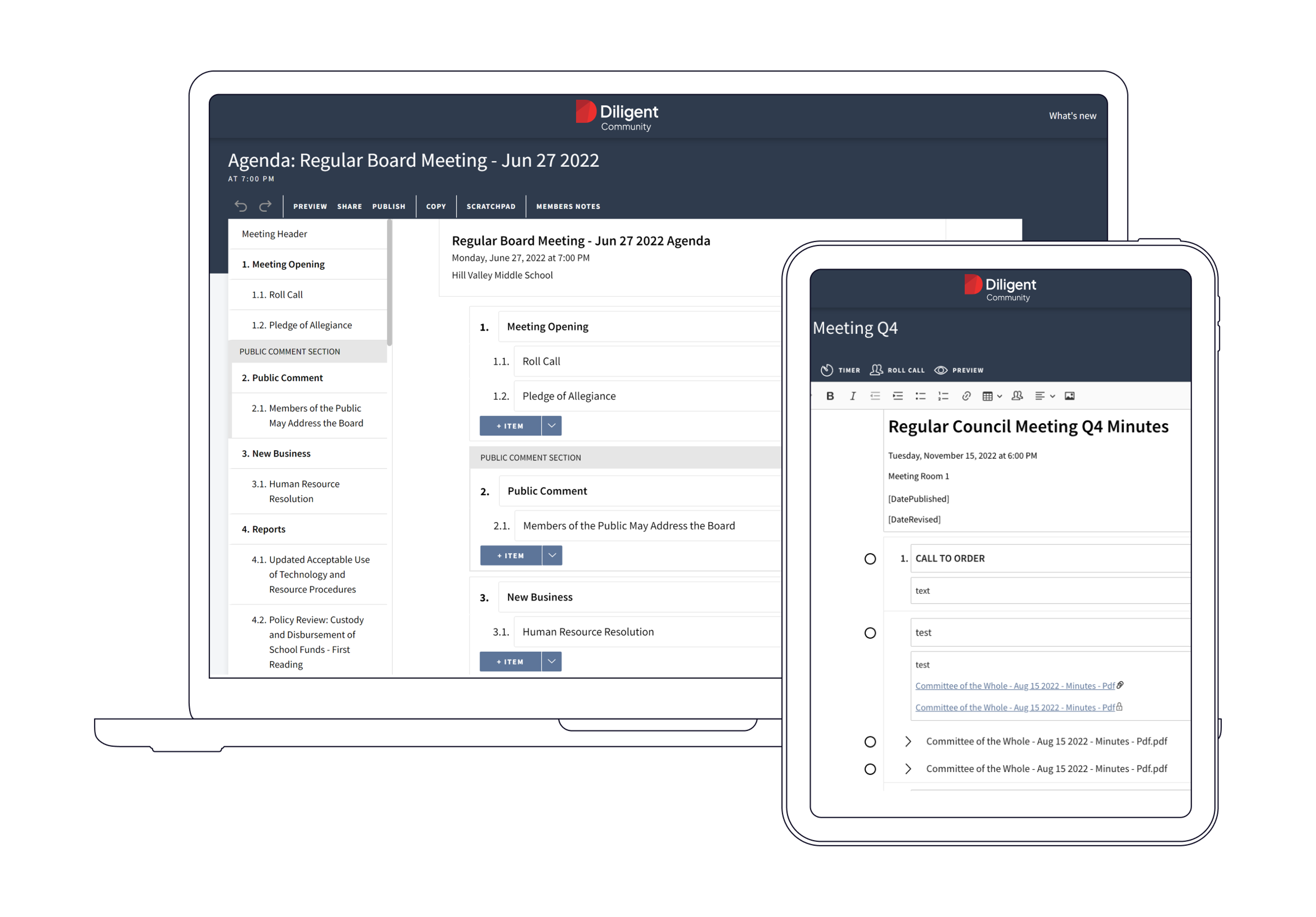 Modern board management solution
