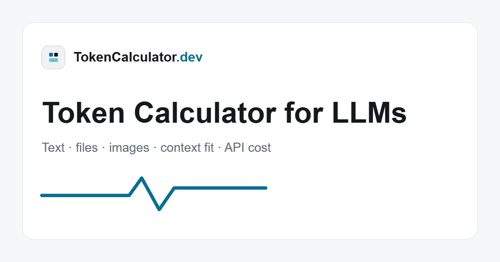 image of TokenCalculator.dev image of TokenCalculator.dev