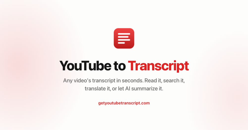 image of GetYouTubeTranscript image of GetYouTubeTranscript