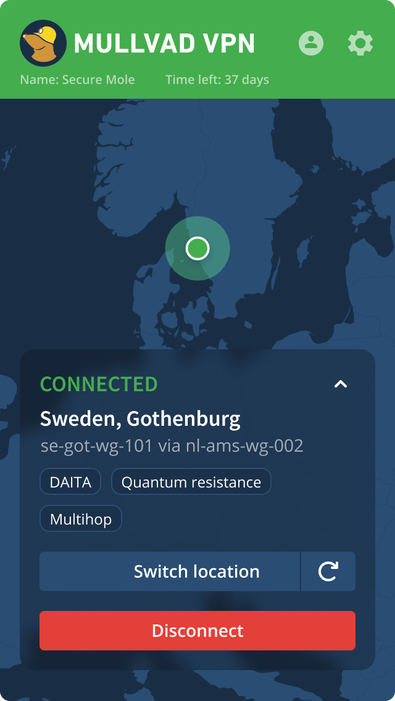 image of Mullvad VPN