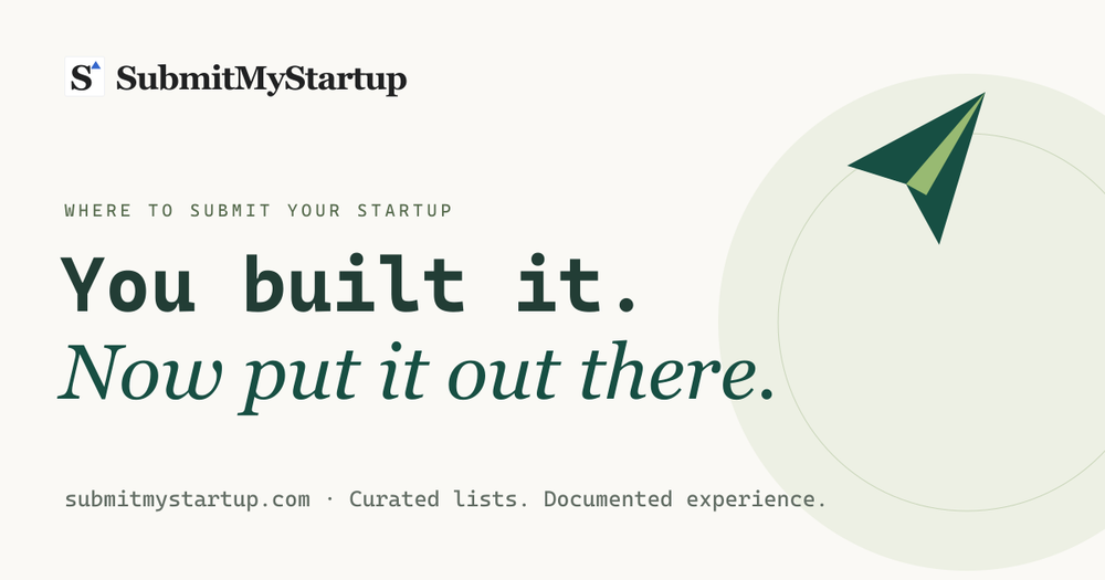 image of SubmitMyStartup image of SubmitMyStartup