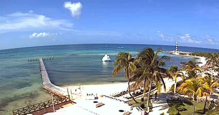 Beach view at Hyatt Ziva Cancun