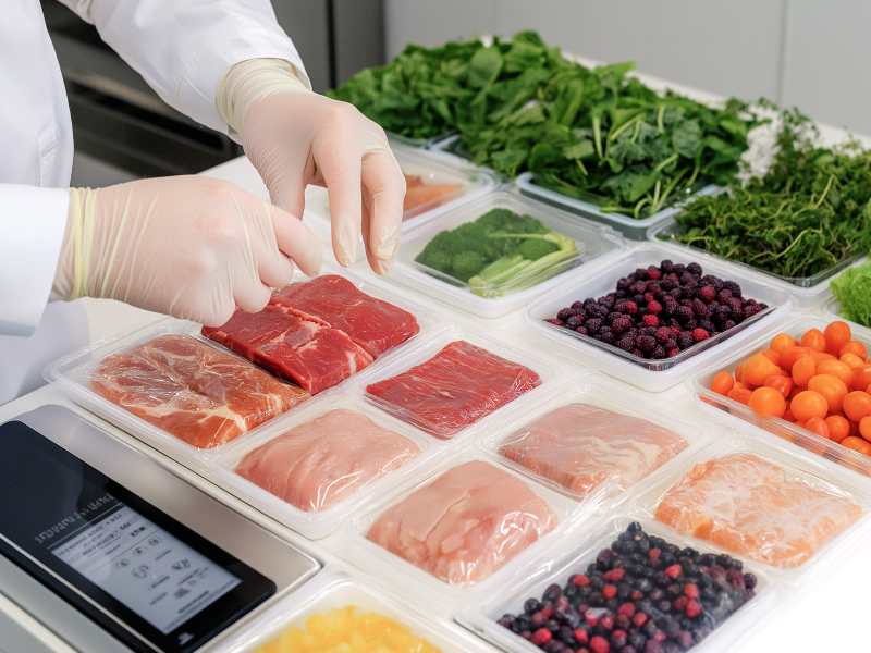 alt text: close-up of protein-source material for dog food.