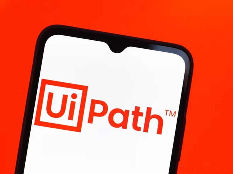 UiPath logo on phone