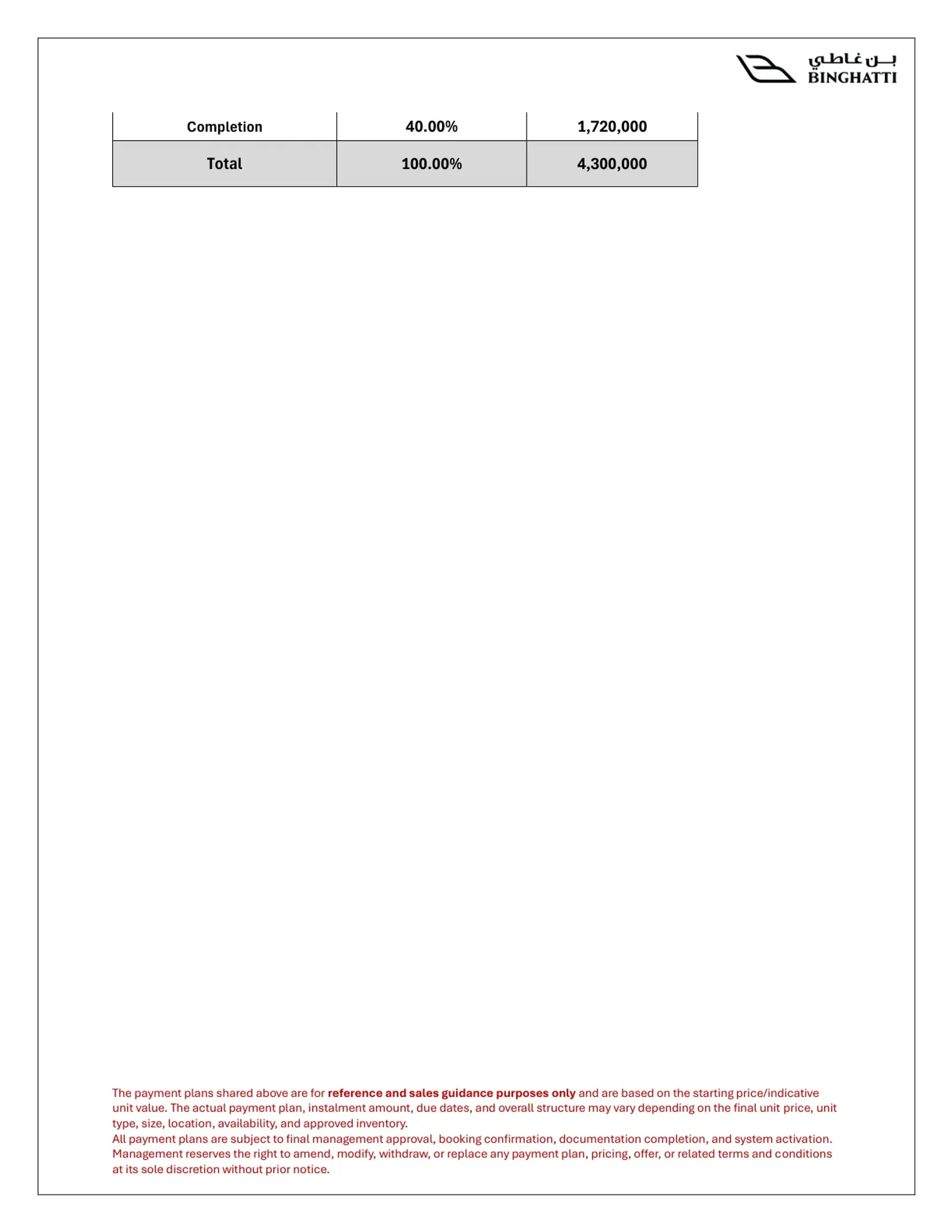 Payment Plan Page 8