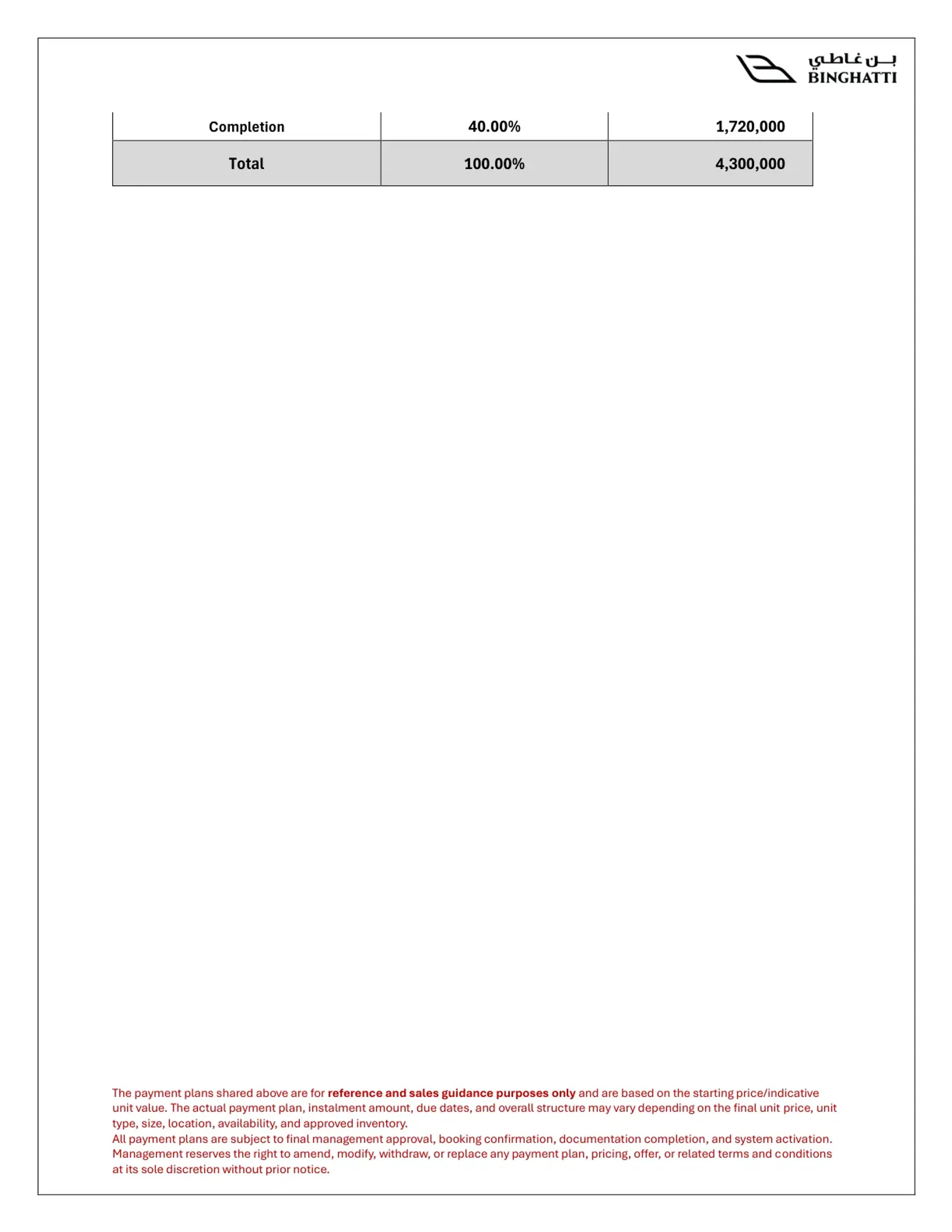 Payment Plan Page 6