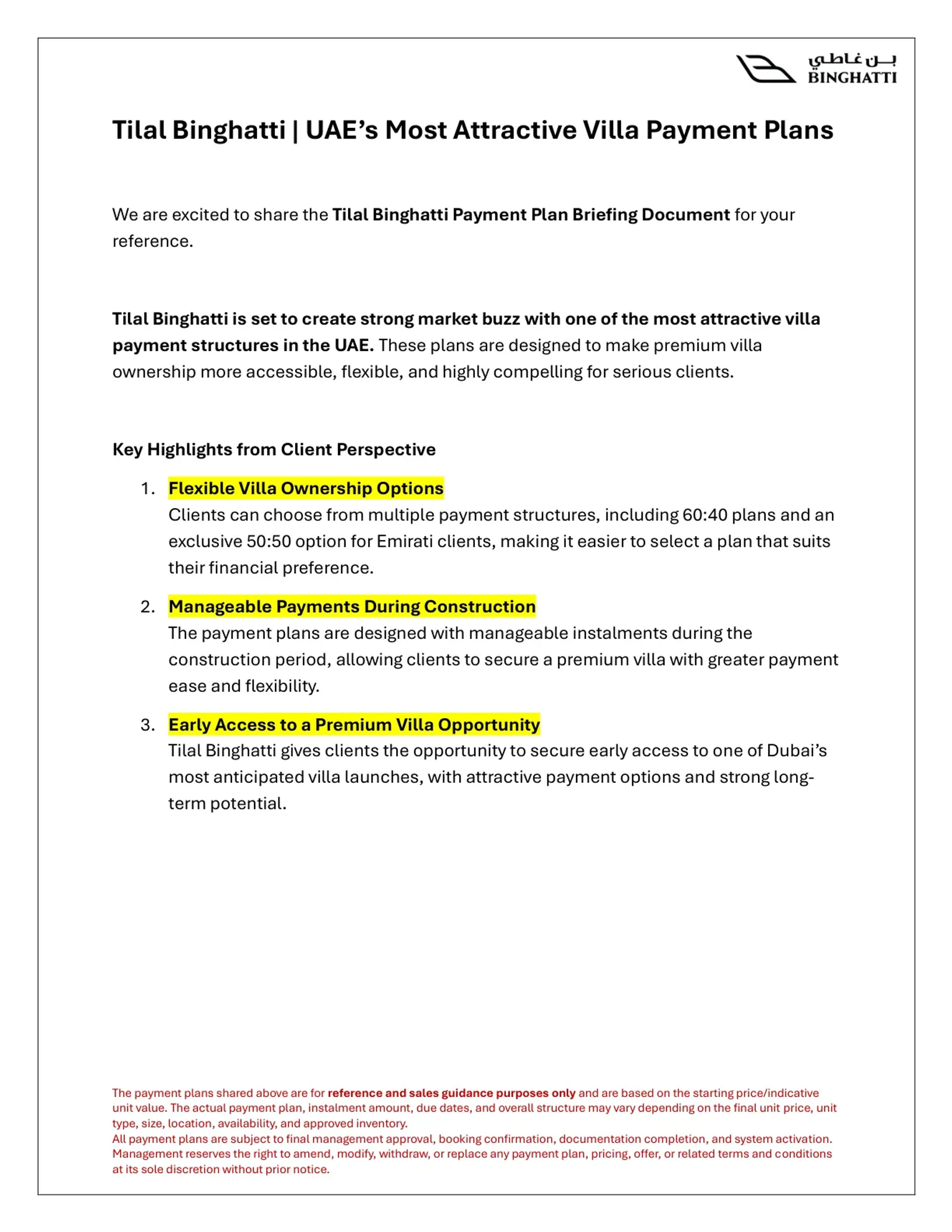 Payment Plan Page 2