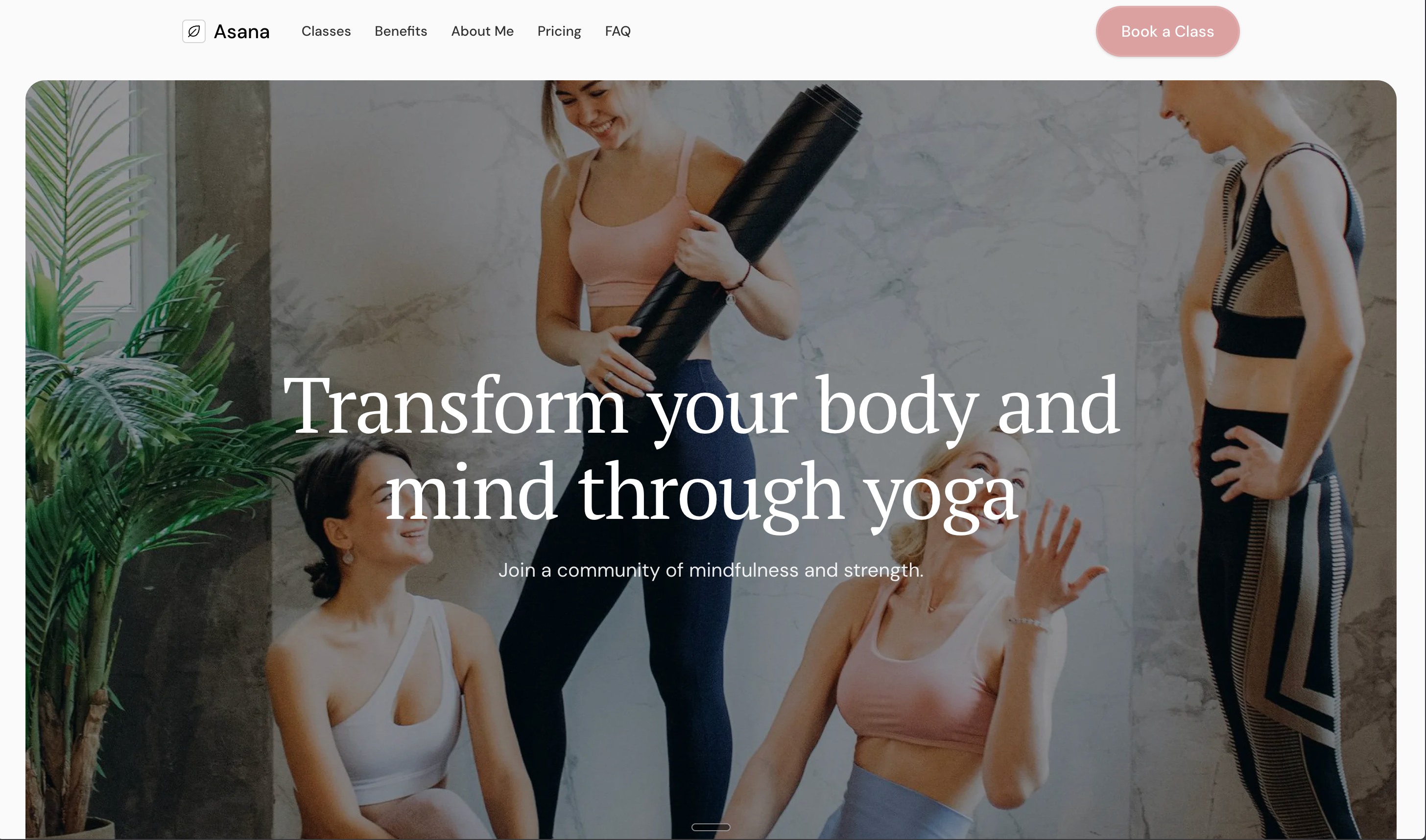 Yoga Club Website — Case Study