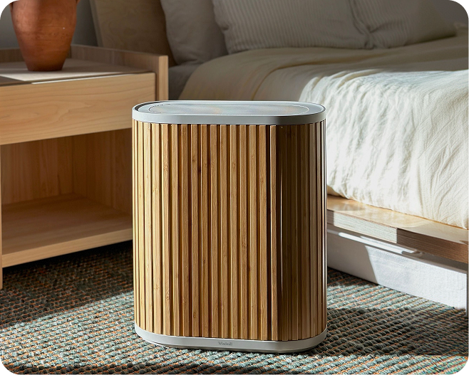 Windmill Air Purifier Max in a bedroom