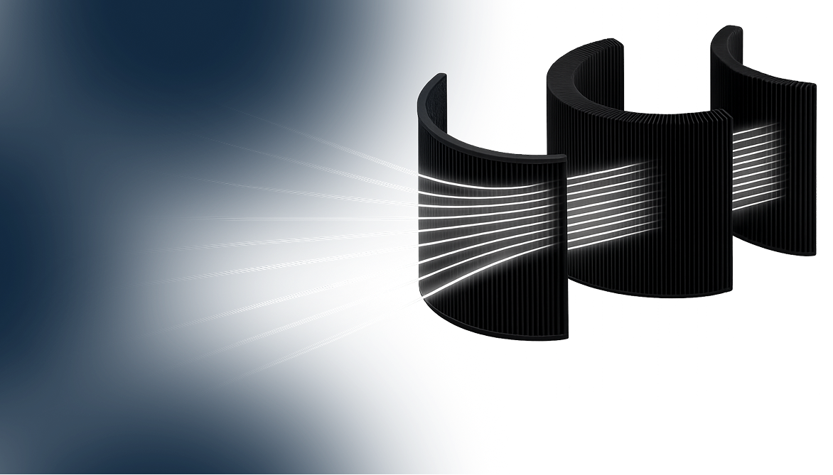 The three filtration layers of the Windmill Air Purifier