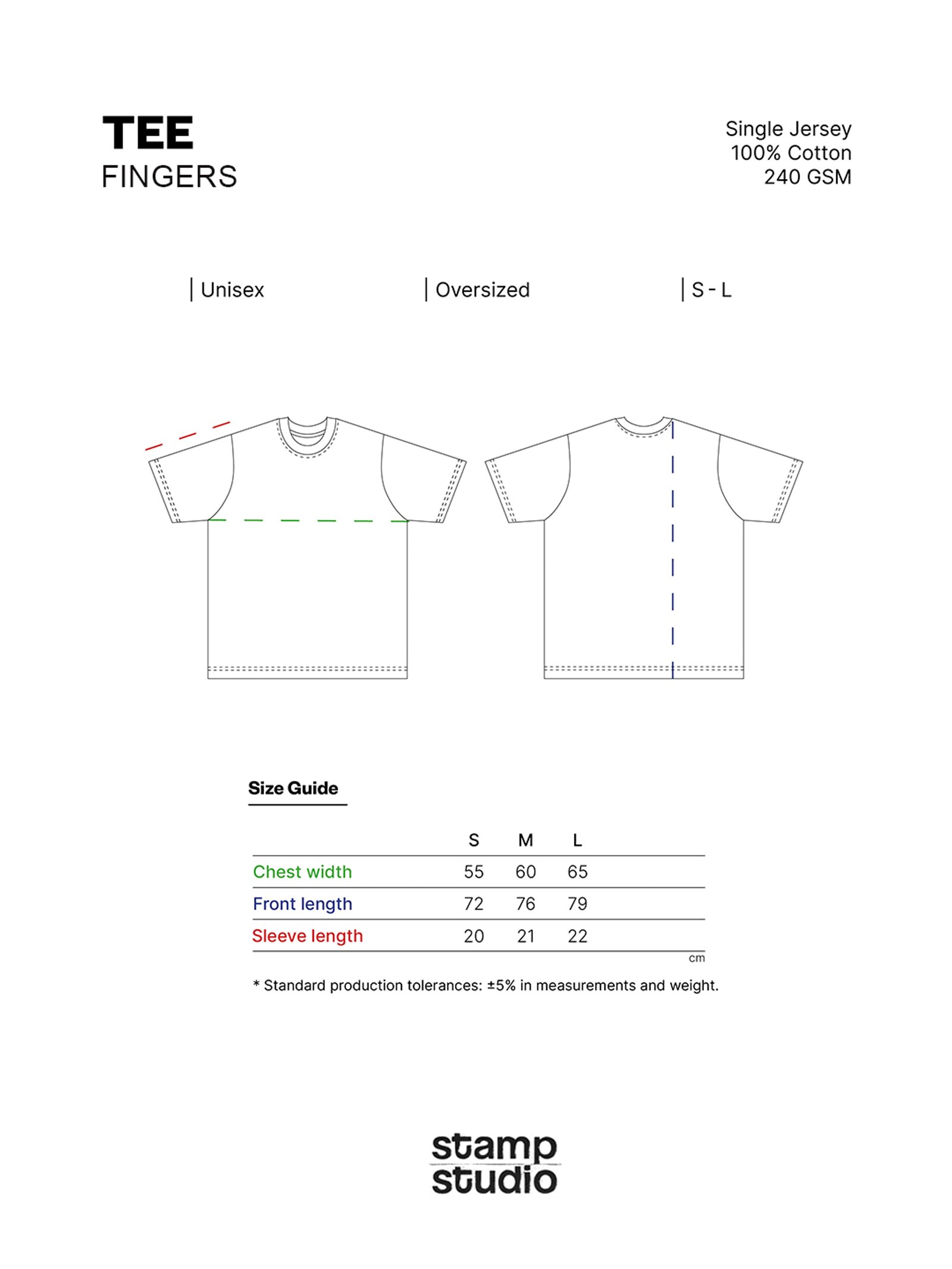 Camiseta Fingers.