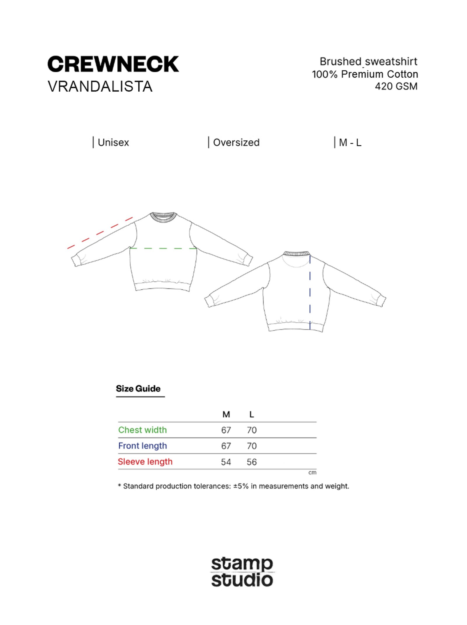 CREWNECK  VRANDALISTA.
