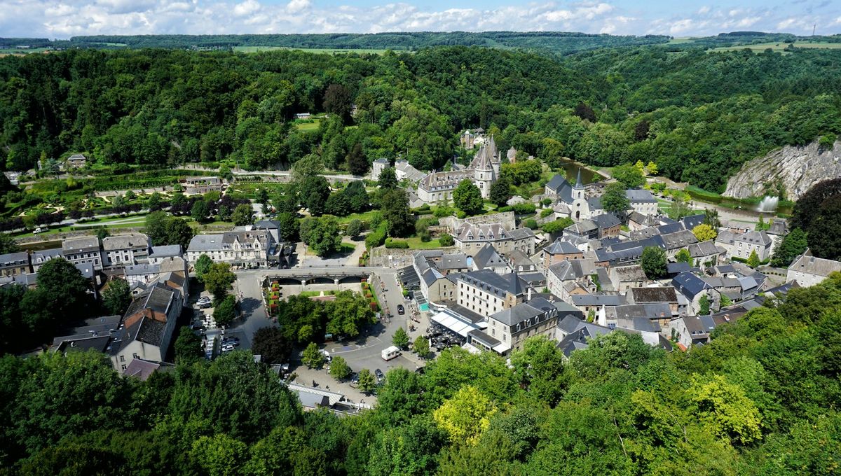 Durbuy van bovenaf gezien