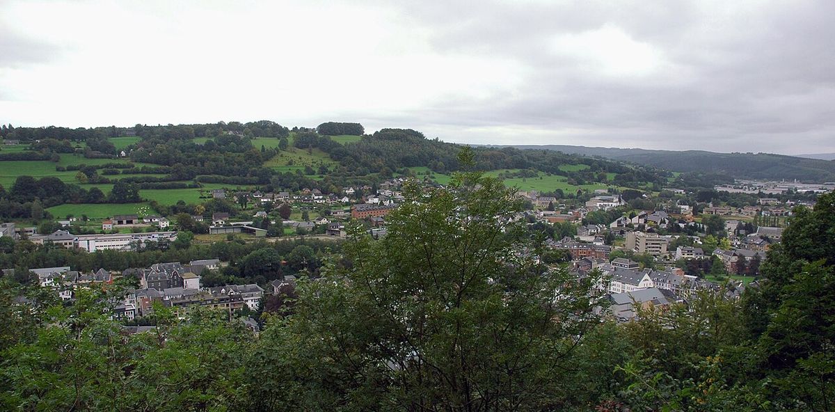 Malmedy gezien vanaf de Tournante Roche