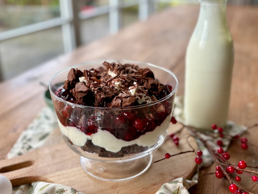 Trifle met boerenyoghurt