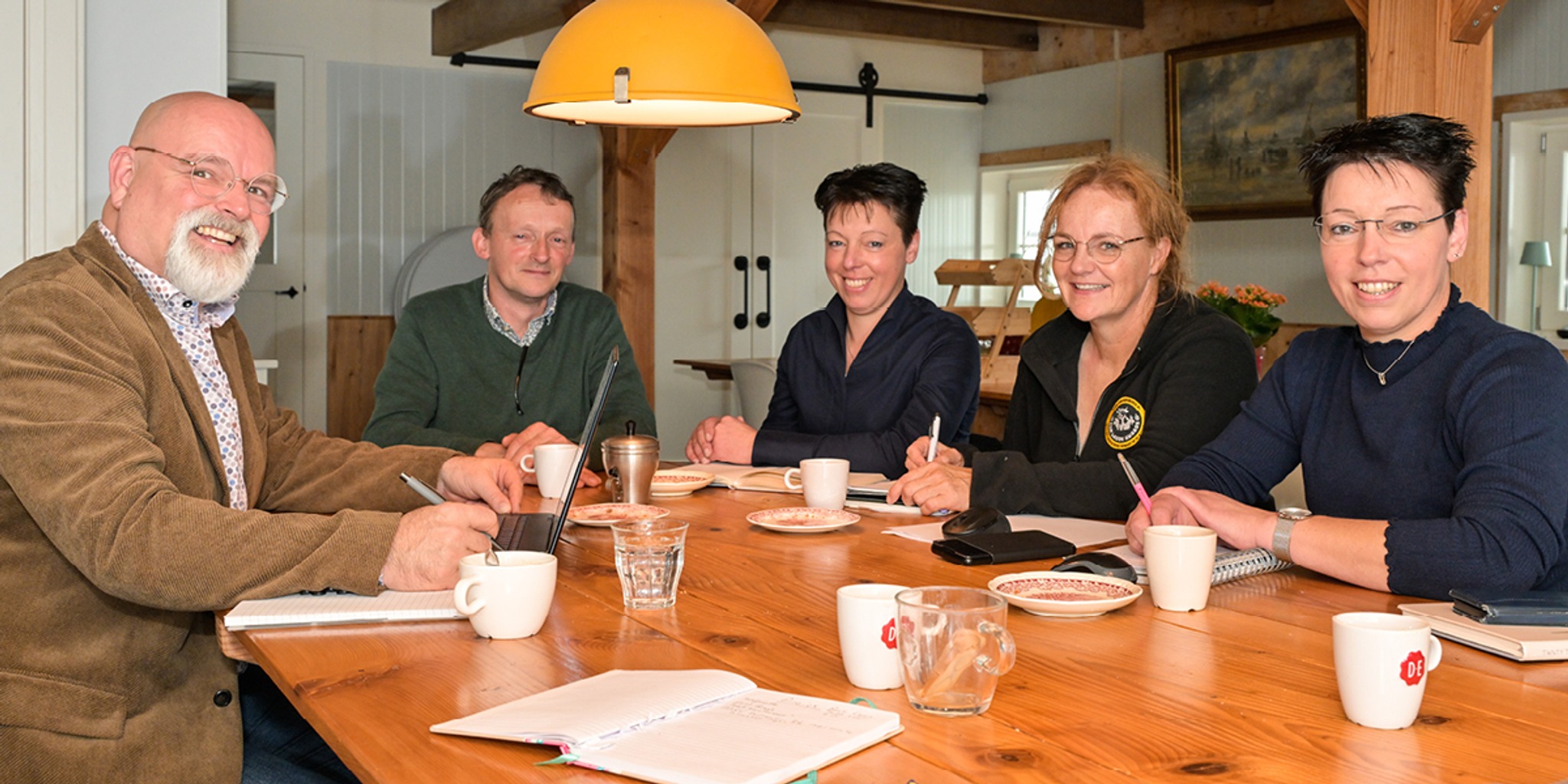 Cees, Rick, Martine, Marije en Jeantine