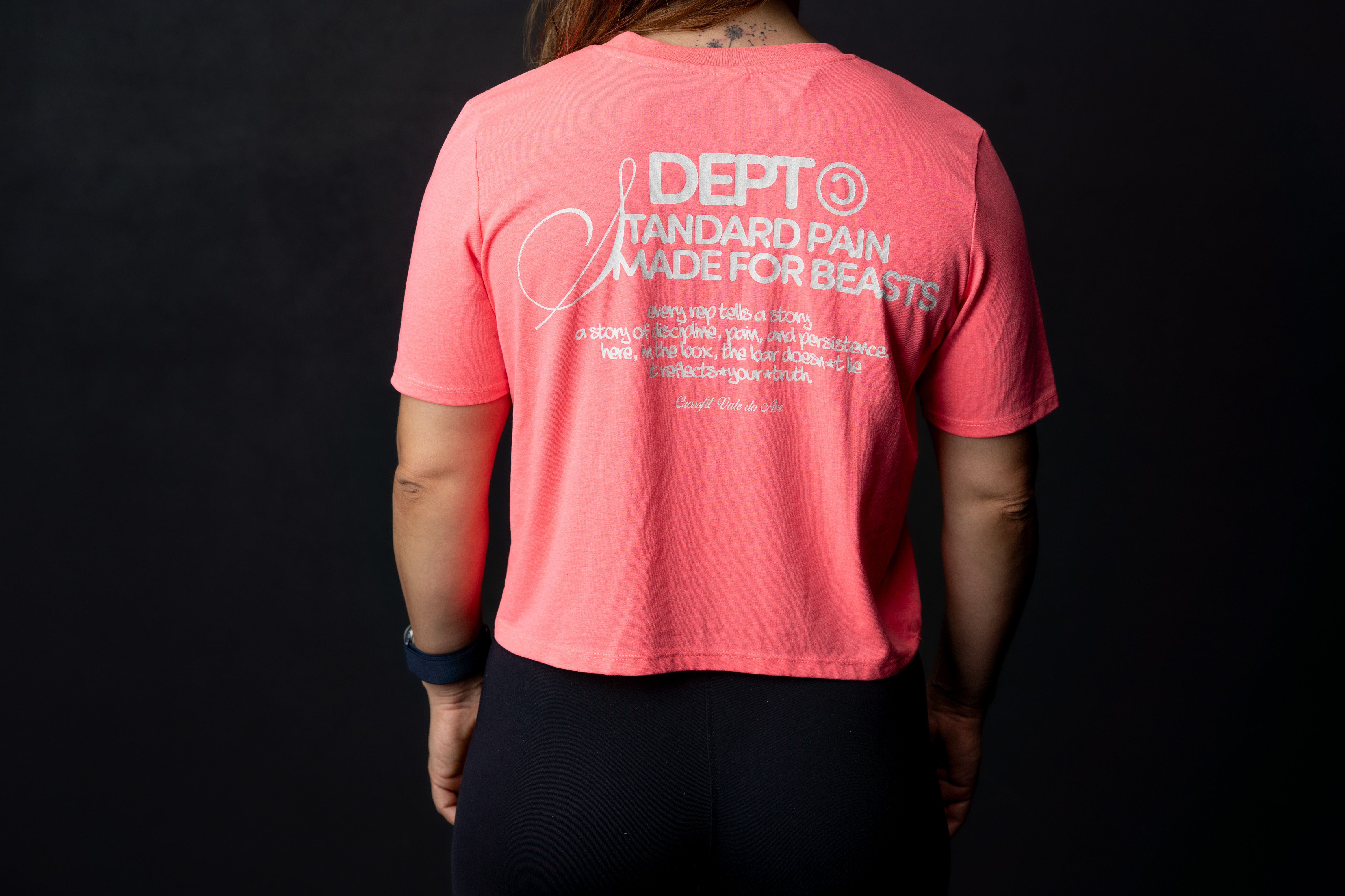 Crop Top Made for Beasts Rosa Costas