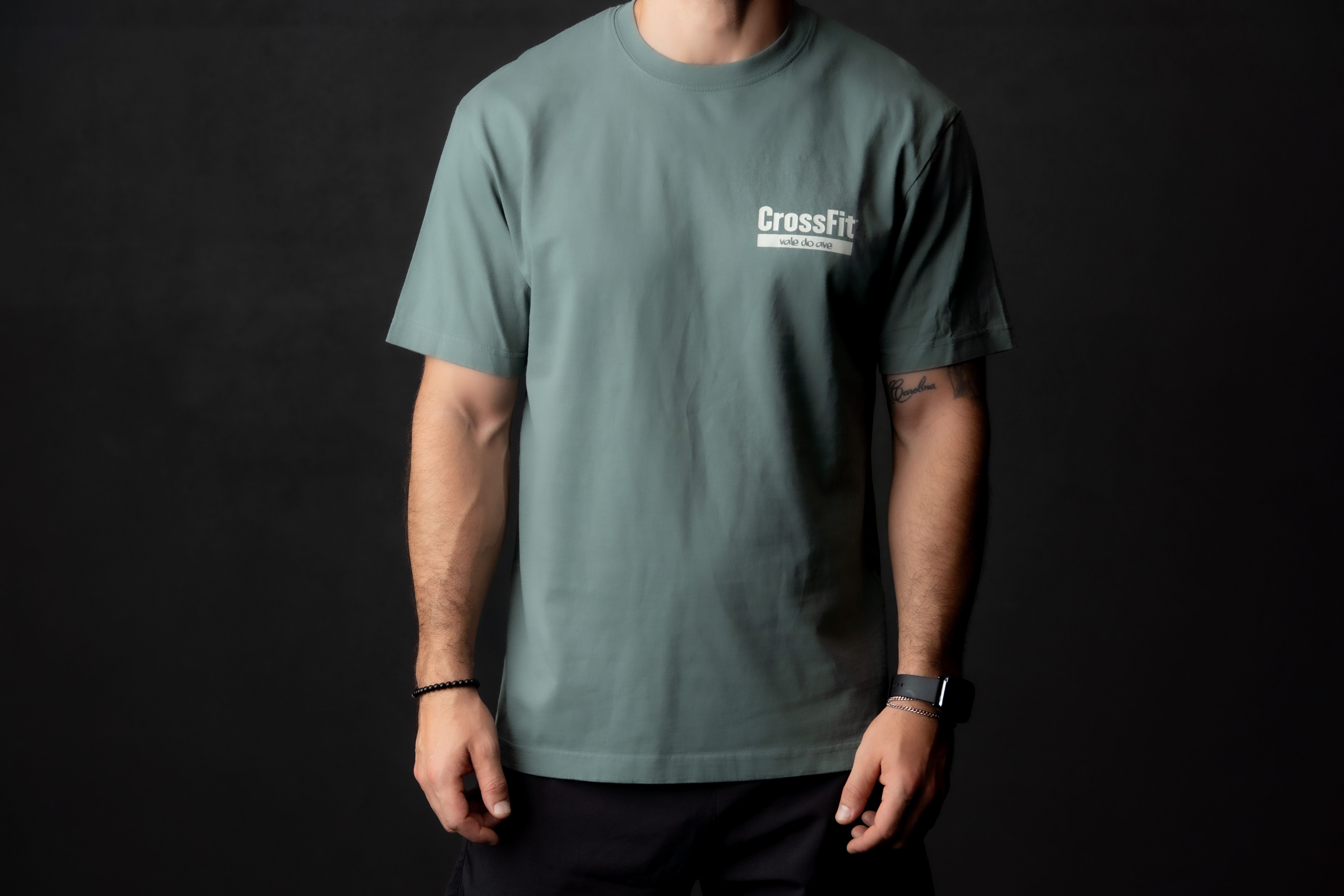 T-Shirt Red-light CrossFitter Verde Frente