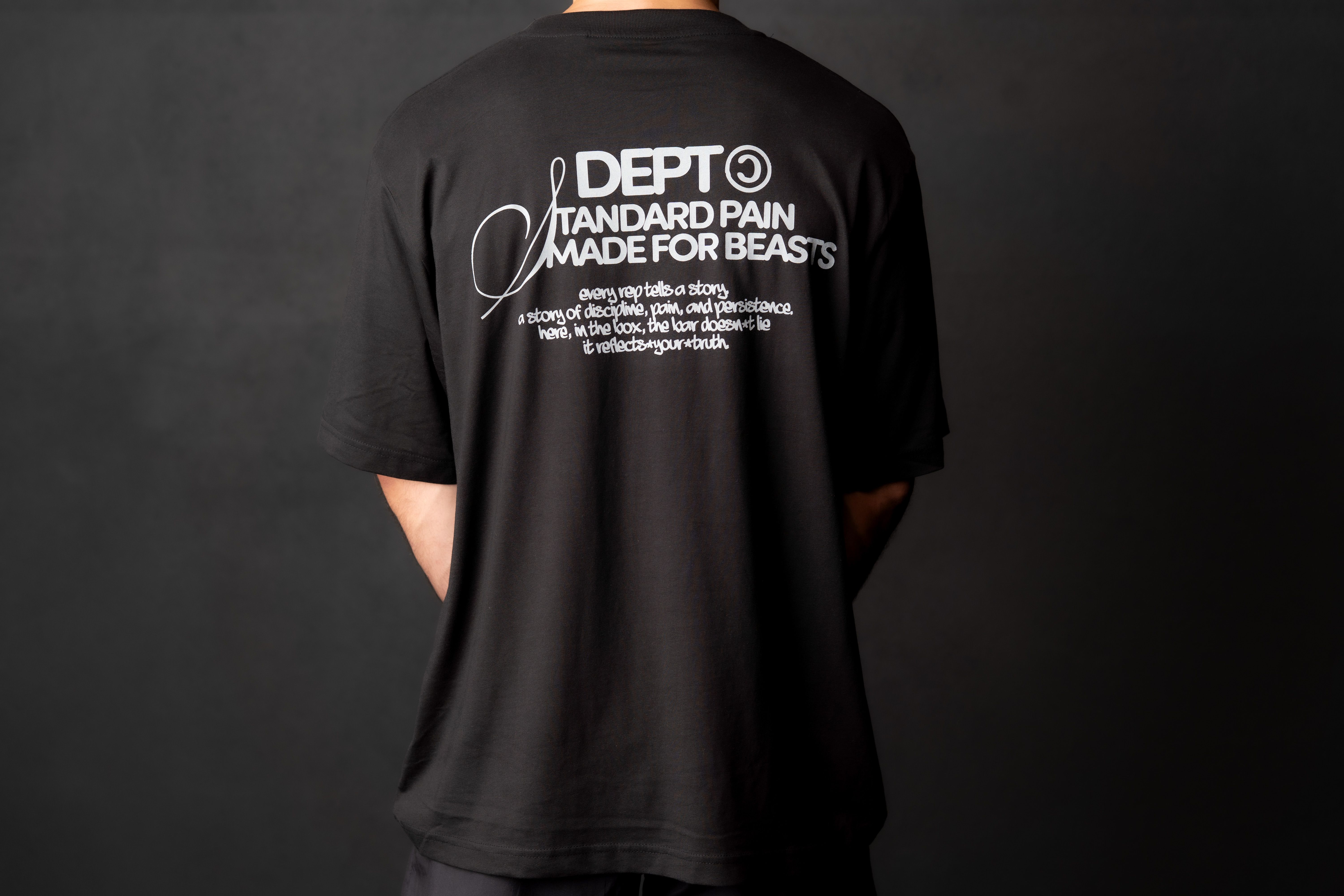 T-Shirt Made for Beasts Preto Costas