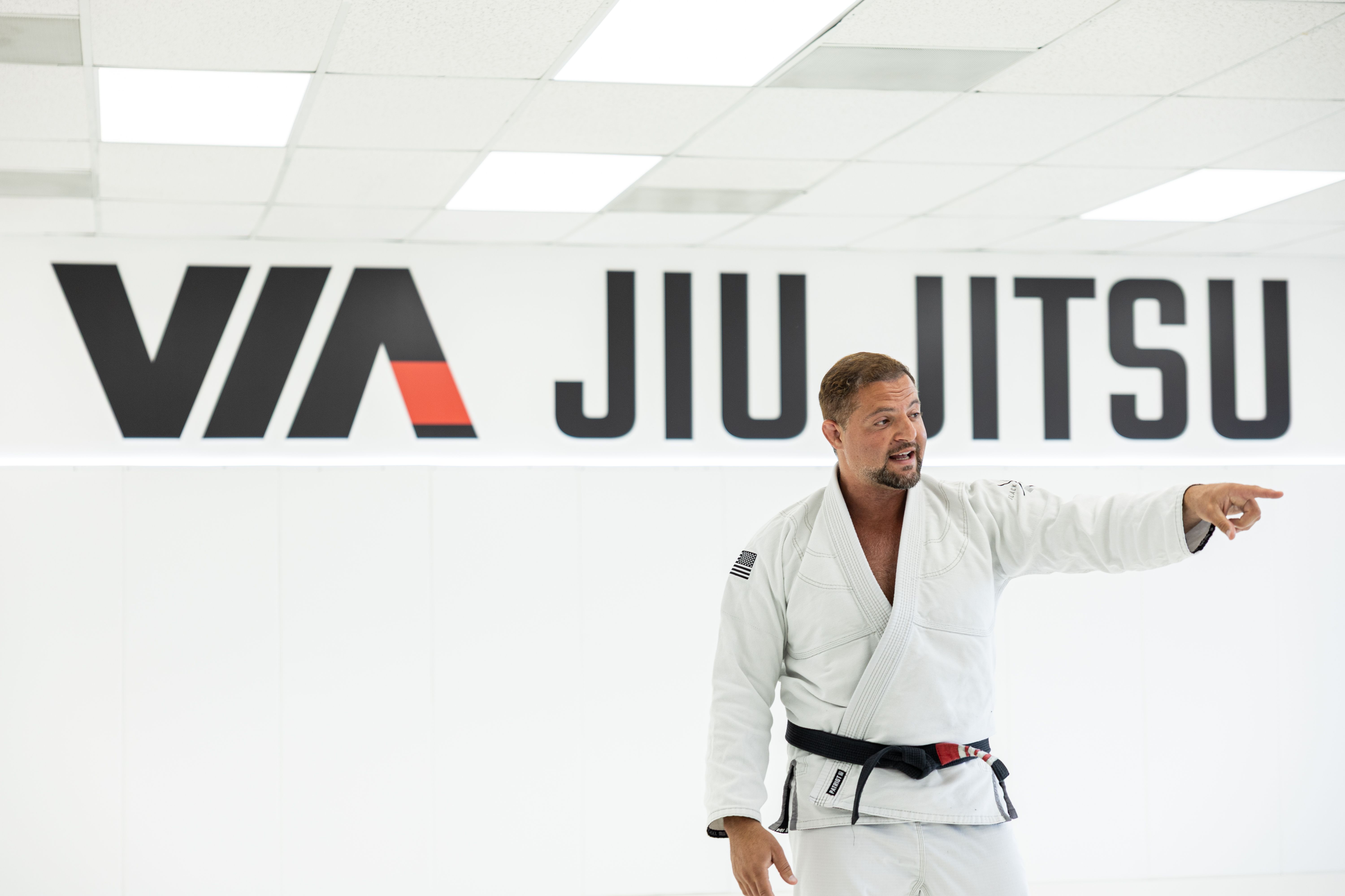 Professor Yosof Wanly teaching at Via Jiu Jitsu