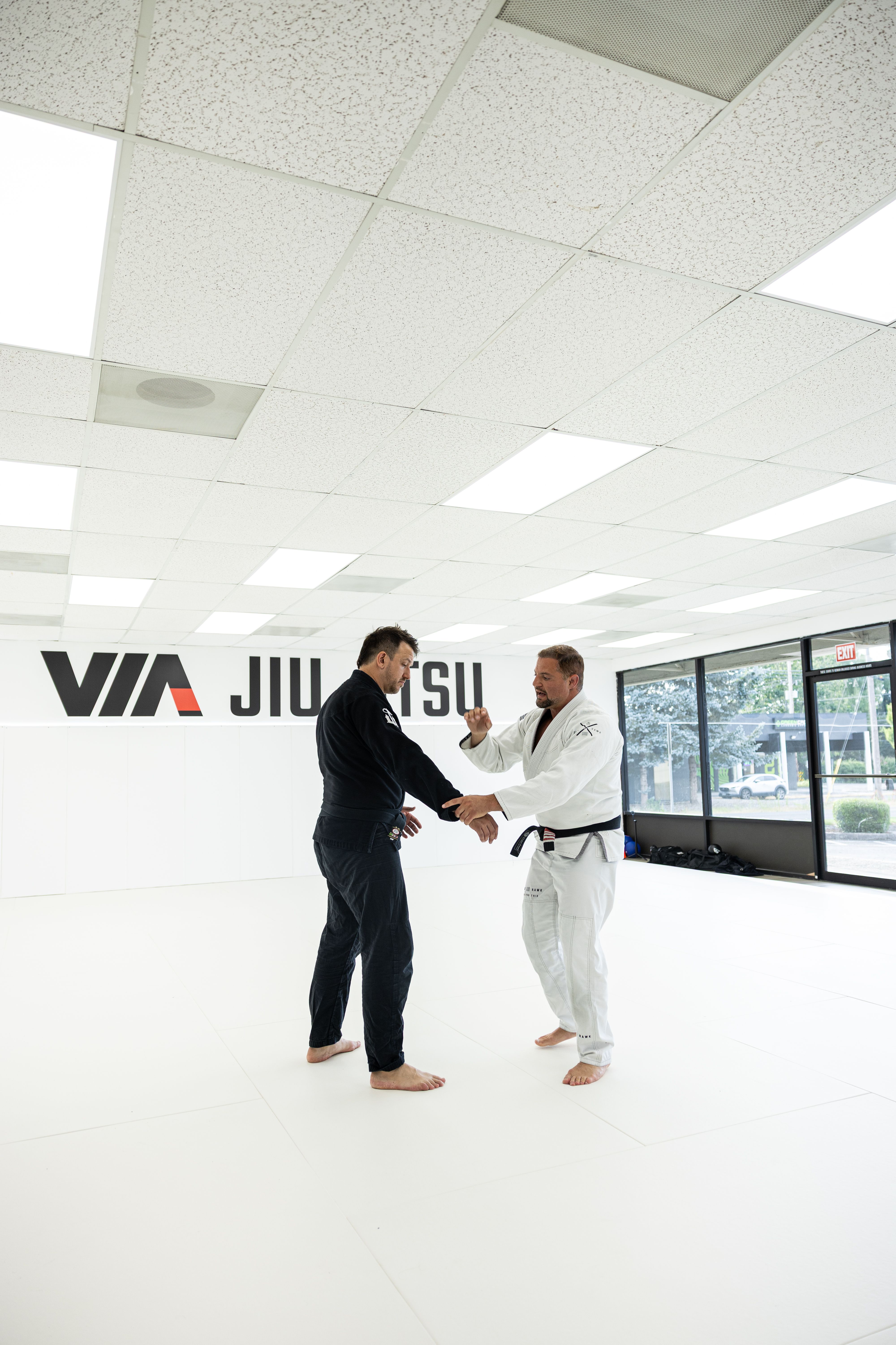 Professor teaching at Via Jiu Jitsu