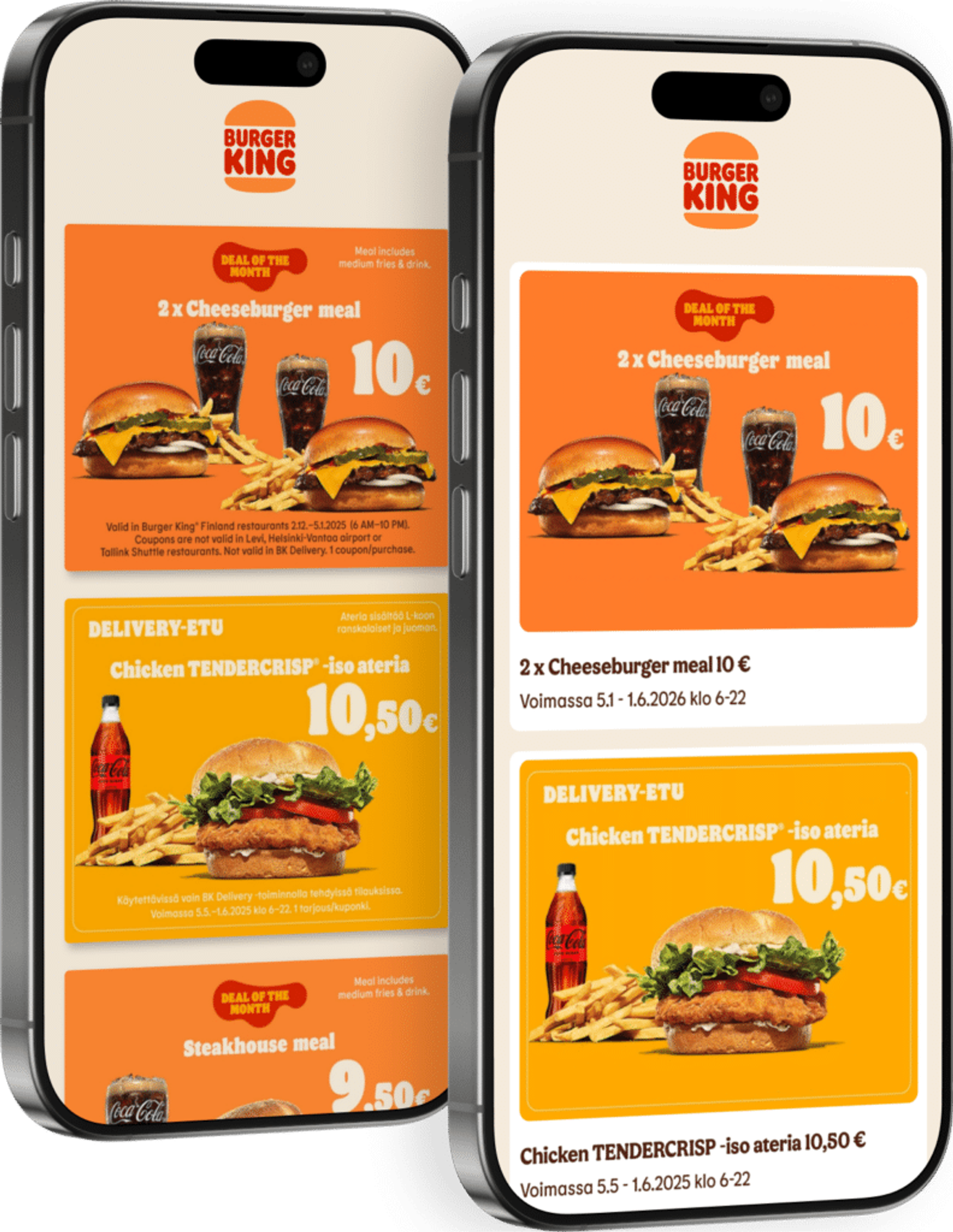 Burger King app accessibility improvements