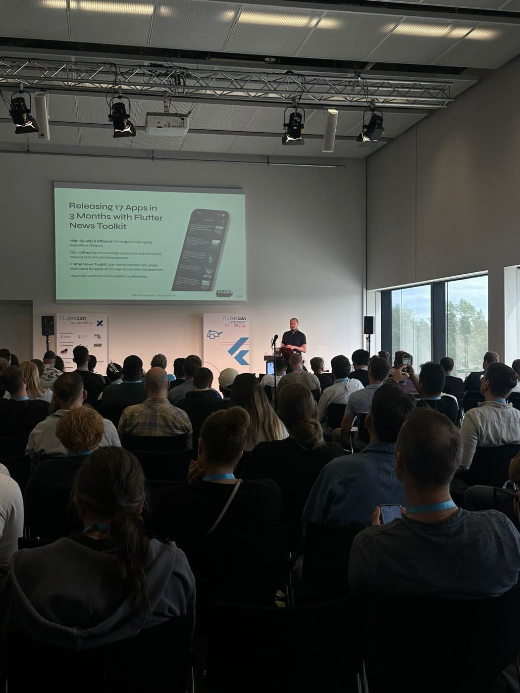 Flutter News Toolkit talk at Fluttercon Europe