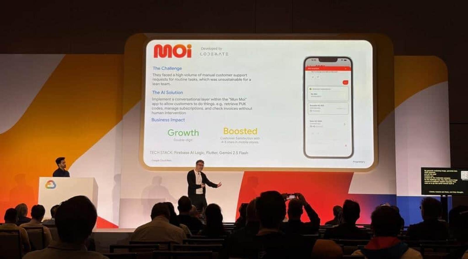 Moi Mobiili and Codemate's AI solution showcased at Google Cloud Next 2026