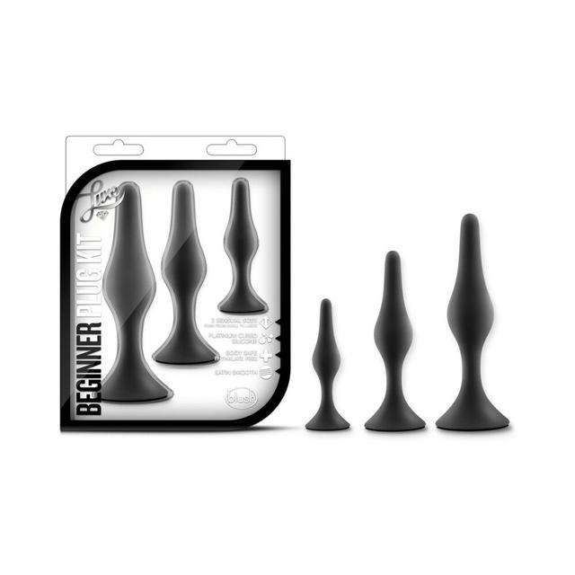 Graduated anal plug kit from luxe