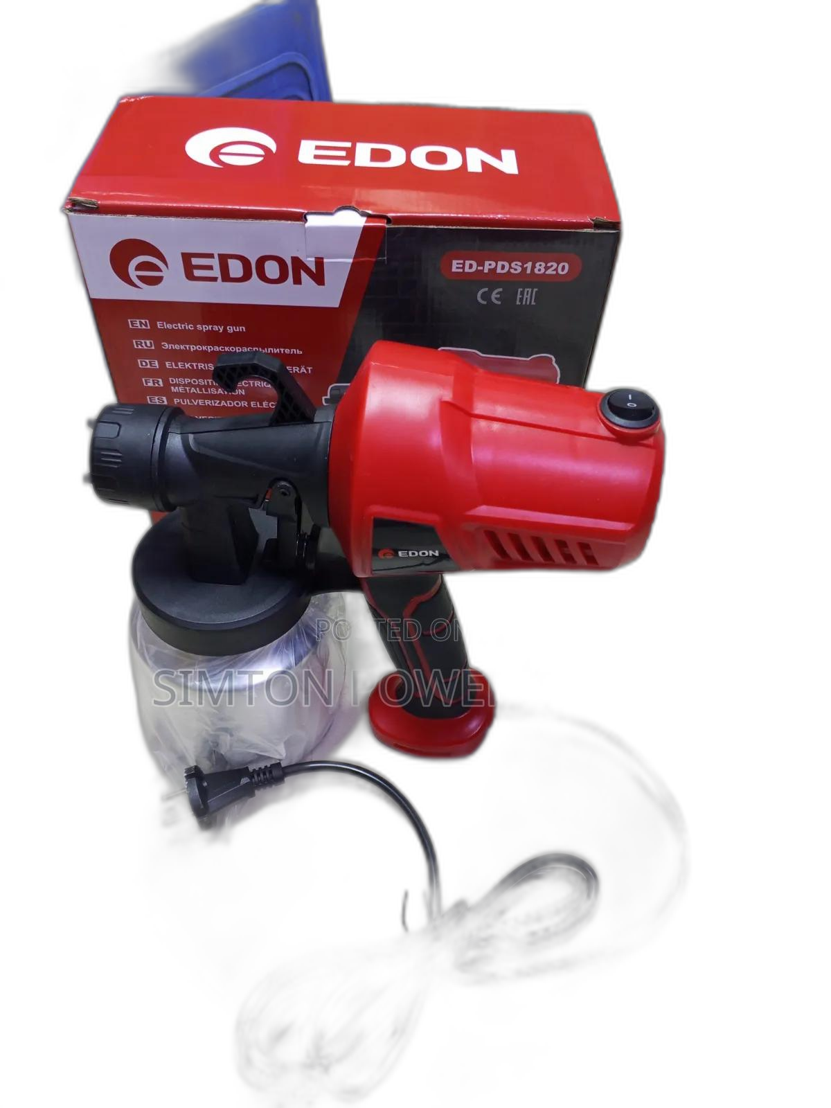 Edon Electric 400w Spray Gun Metallic Tank