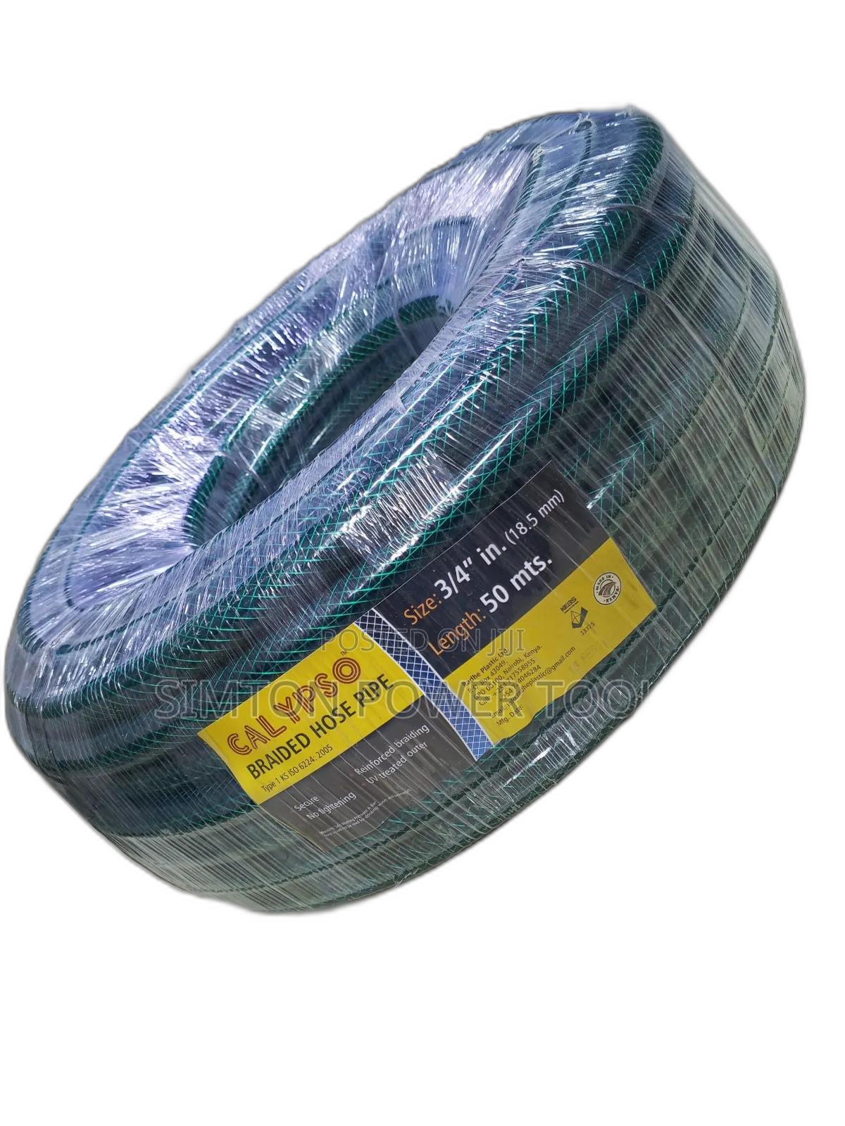 Calypso Braided Hosepipe Green 3/4" 50m