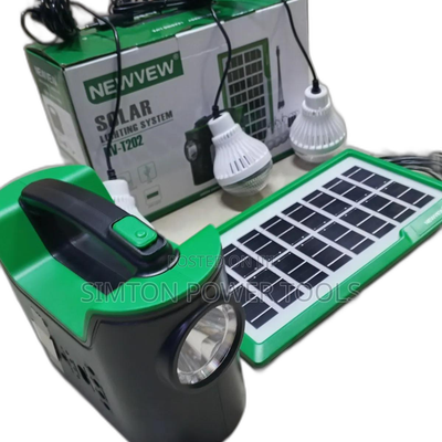 Portable Solar Kit With Panel,Bright Led Lantern+3 Bulbs
