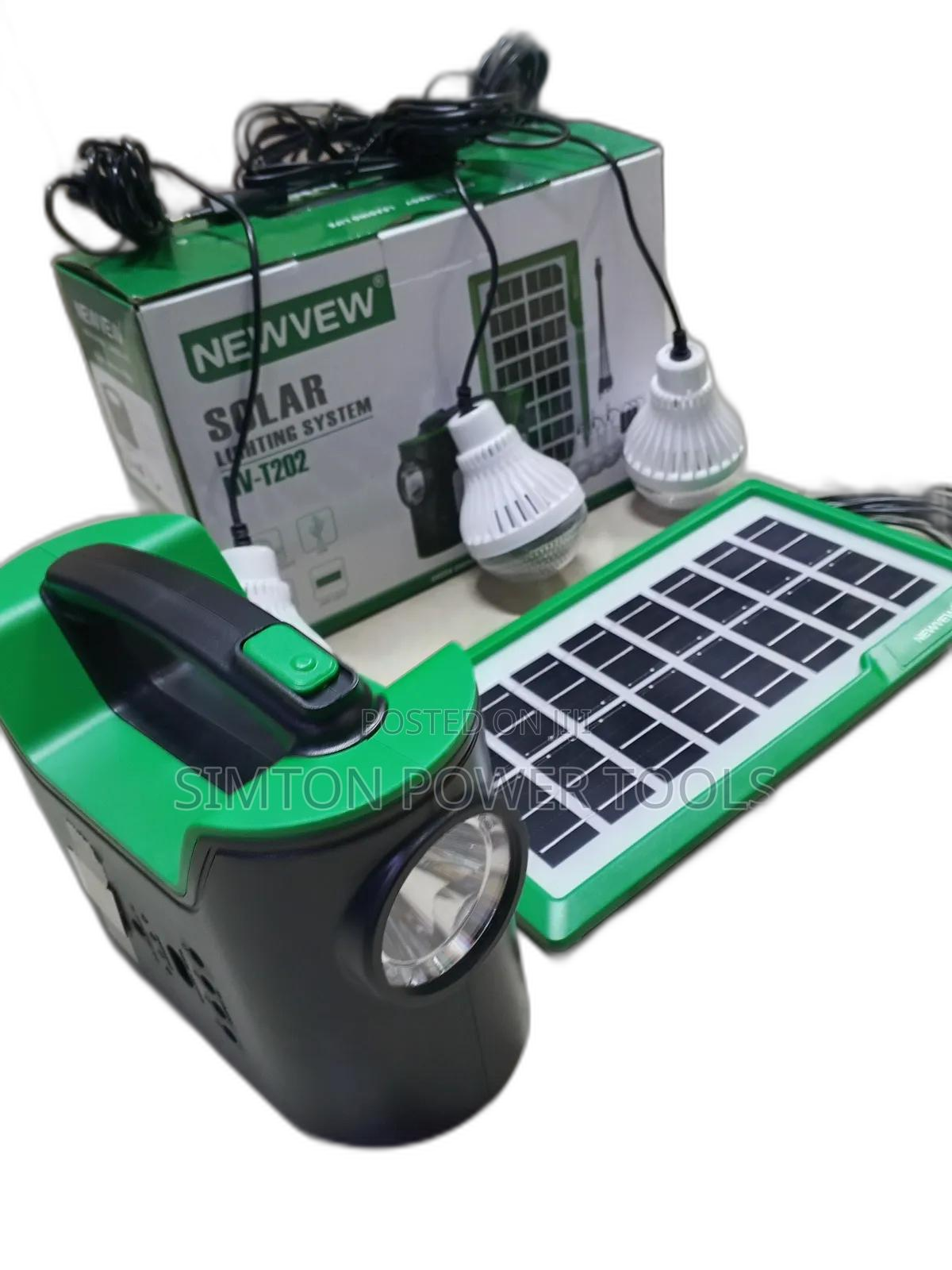 Portable Solar Kit With Panel,Bright Led Lantern+3 Bulbs