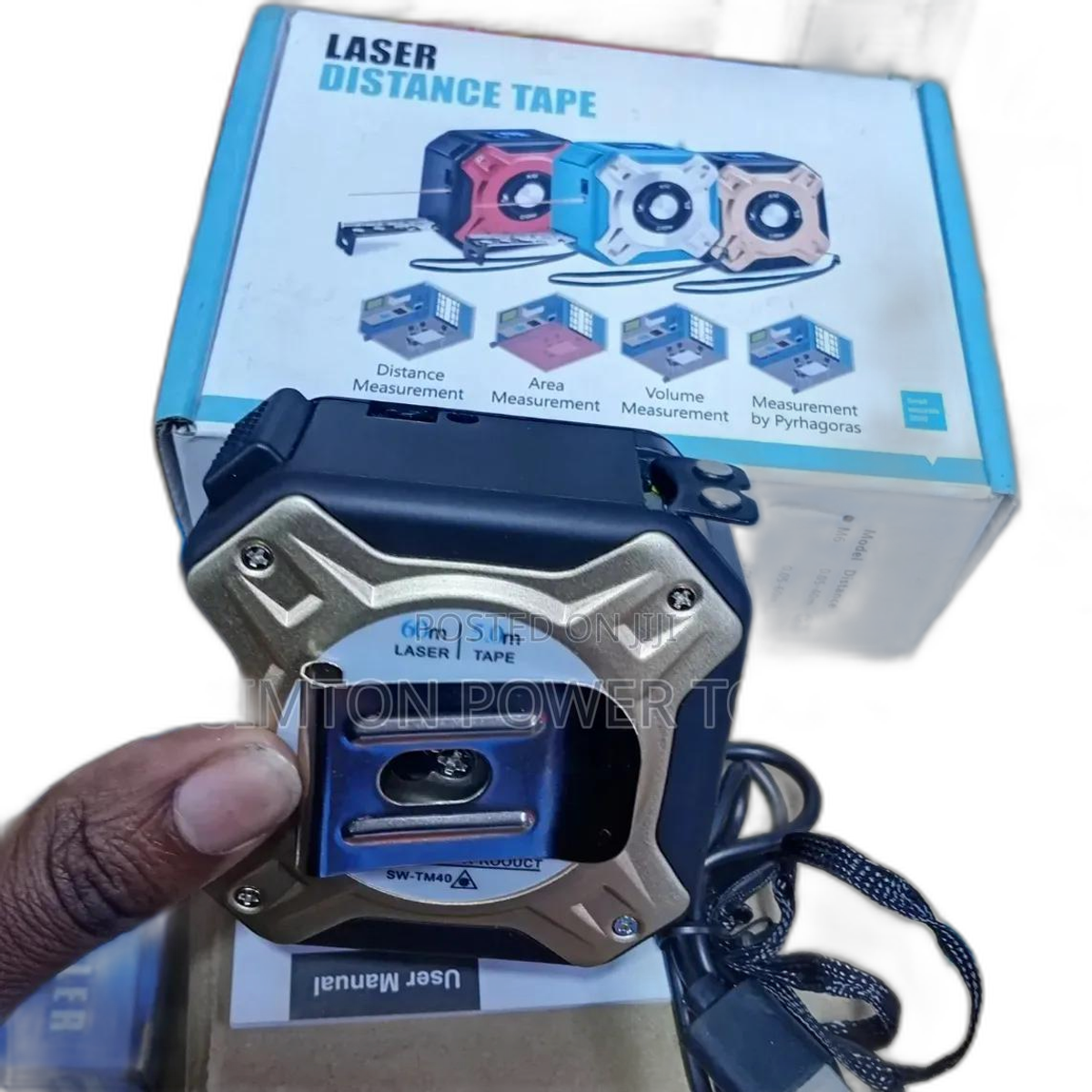 Rechargable 60m Laser Distance Measuring Tape