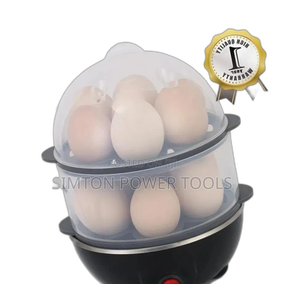 Nunix EB-02 Is a Double-Layer Electric Egg Boiler and Steamer