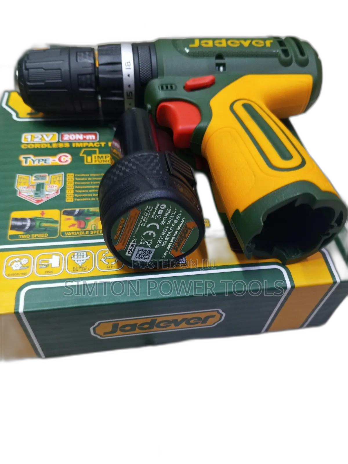20n.M Jadever Cordless Drill 12v