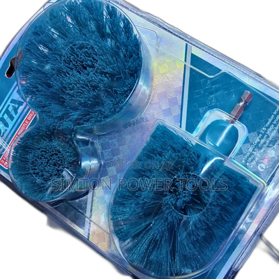 TOTAL Tools 3-Piece Power Scrubber Drill Brush Attachment Kit