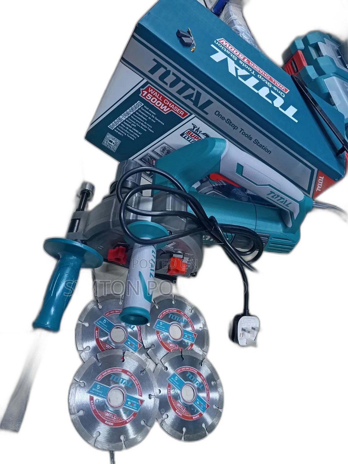 1500W Total Electric Wall Chaser With Free Cutting Discs
