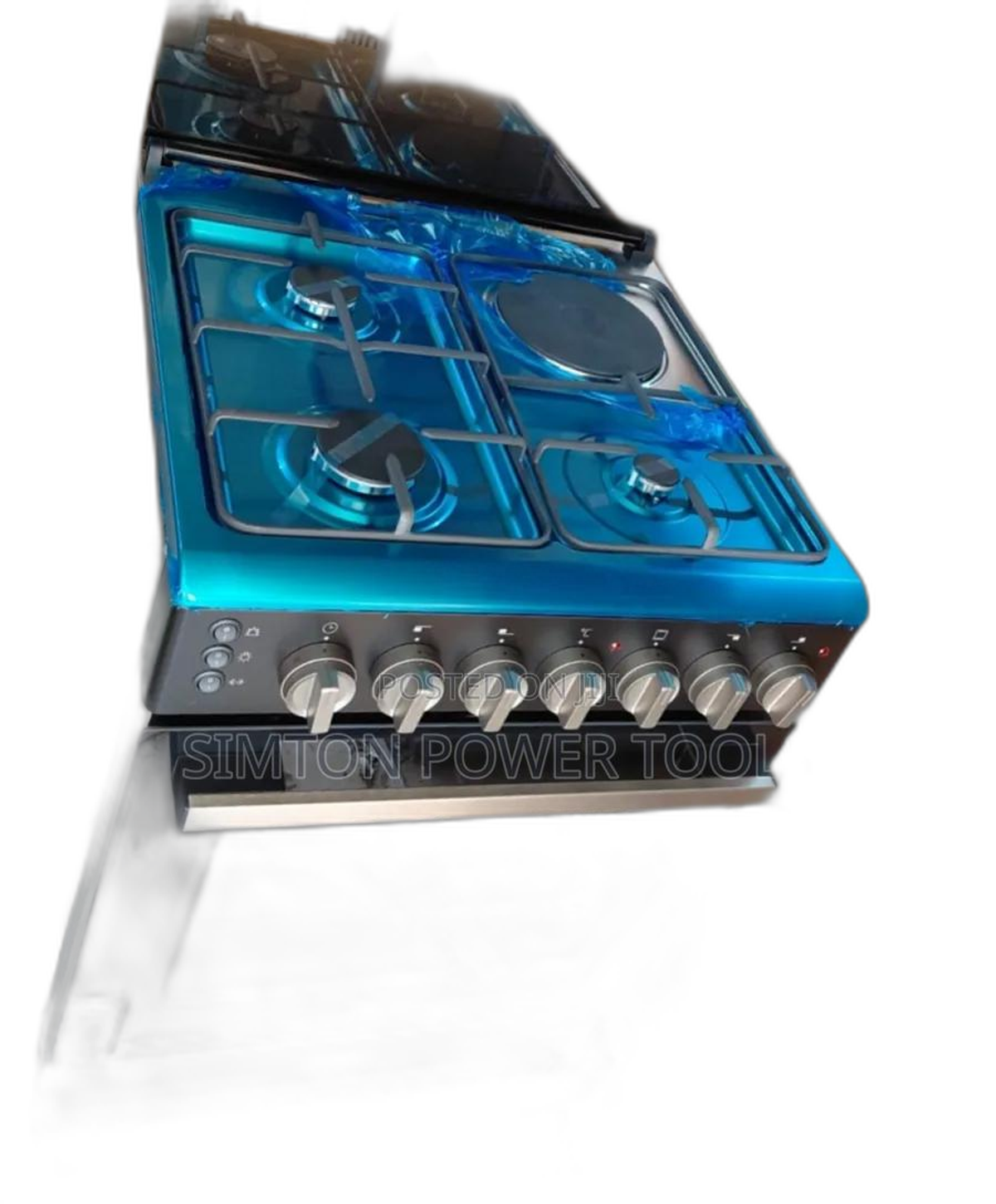 Haier 60×60 Cm 3 Gas Burners + 1 Electric Hotplate Free-Standing.