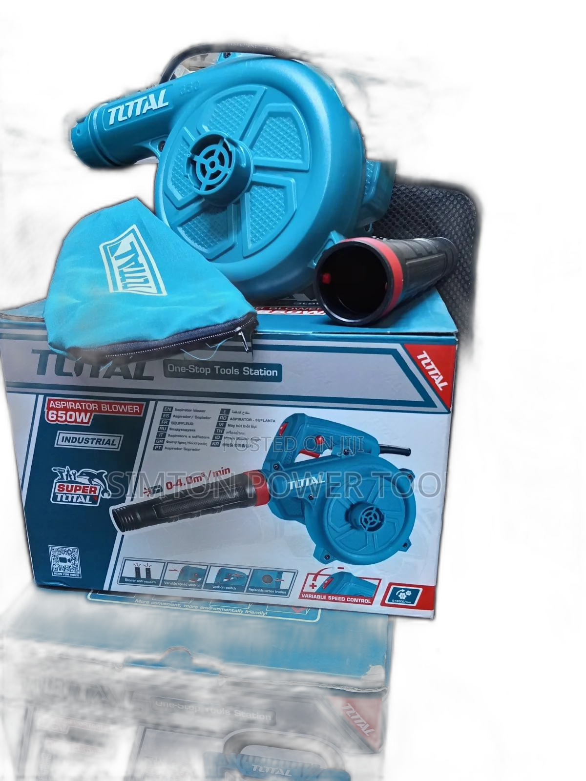 TOTAL 650W Aspirator Blower (Model TB6036).