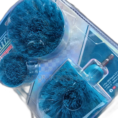 TOTAL Tools 3-Piece Power Scrubber Drill Brush Attachment Kit