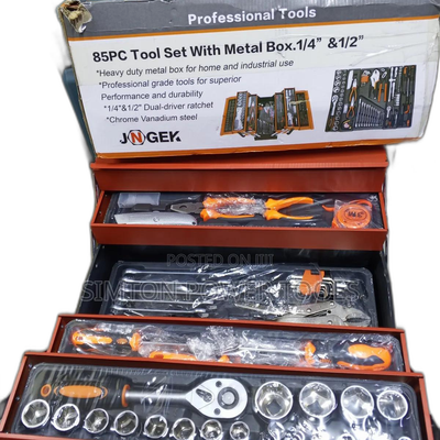 Heavy Duty 85 Piece Metallic Tool Set