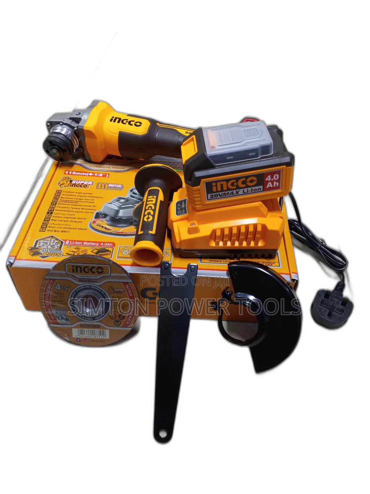 115mm Ingco Cordless Angle Grinder