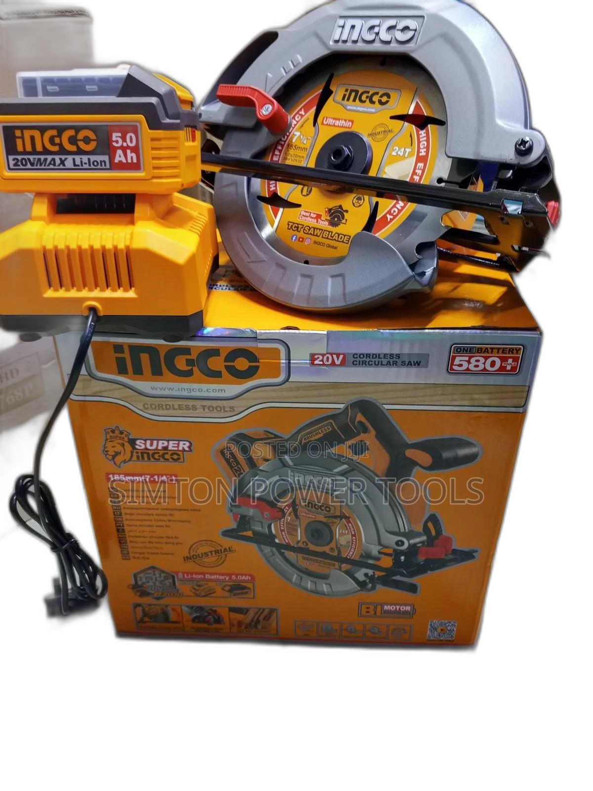Rechargeable Lithium-Ion Battery Ingco Circular Saw